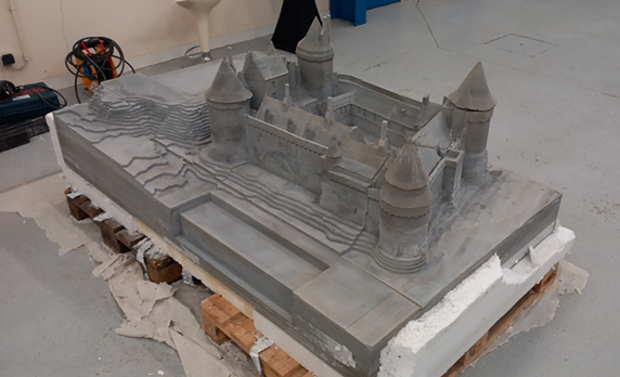 Maketeam AR, fabrication de maquette de châteaux de grandes dimensions